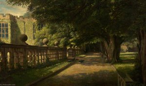 The Terrace, Haddon Hall, Derbyshire — George Henry Wimpenny