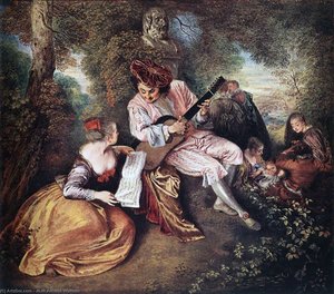 La Gamme D’amour — Jean-antoine Watteau