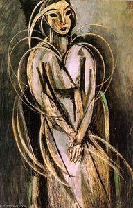 Madame Yvonne Landsberg, oil on canvas, Philad