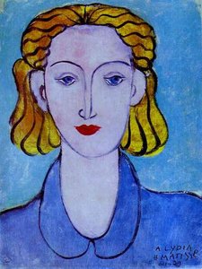 Giovane Donna Con Camicetta Blu (ritratto Di Lydia Delectorskaya, La Segretaria Dell'artista) — Henri Matisse