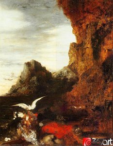 Úmrtí Sáphy — Gustav Moreau