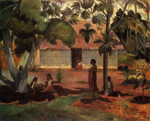 Te Ra'au Rahi (die Große Baum) — Eugène Henri Paul Gauguin