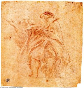 Study For An Apostle — Antonio Allegri Da Correggio
