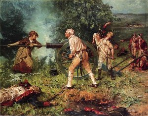 Molly Pitcher At The Battle Of Monmouth, 1778 — Franz Ludwig Catel