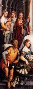 Left Wing Of A Triptych With The Adoration Of The Magi (reverse Side) — Pieter Aertsen