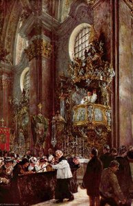 Predica Nel Santuario Di Innsbruck — Adolph Von Menzel