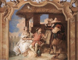 Angélica Y Medoro Con Los Pastores — Giambattista Tiepolo