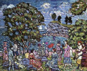 Caleta Con Figuras — Maurice Brazil Prendergast