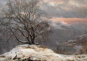 Slindebirken, Vinter — Johan Christian Claussen Dahl