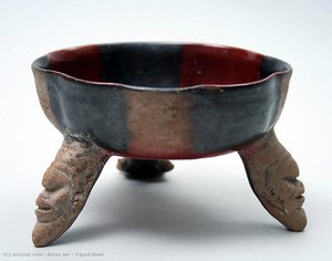 Tripod Bowl — Aztec Empire