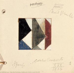 Studie Voor Contra Compositie Xix — Theo Van Doesburg