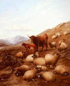 In The Highlands — Thomas Sidney Cooper
