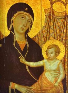 Rucellai Madonna. Dettaglio — Duccio Di Buoninsegna