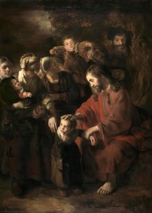 Christ Blessing The Children — Nicolaes Maes