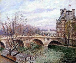 O Pont Royal E O Pavilhão De Flore — Camille Pissarro