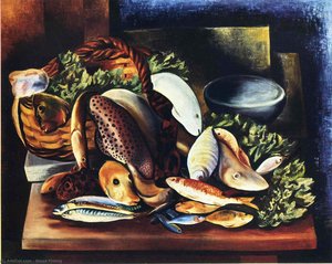 Still Life With Fish — Moïse Kisling