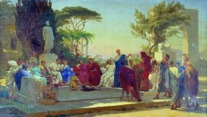 Horace Reading His Verses — Fjodor Bronnikow