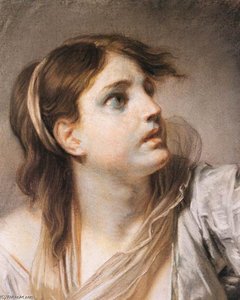 Paura, Espressione Testa — Jean-baptiste Greuze