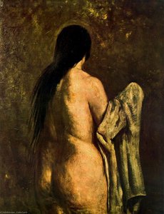 Donna Che Si Asciuga — Carlo Carrà