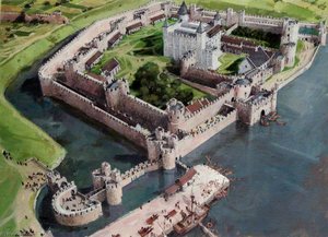 Artist's Impression Of The Tower Of London Site, 1300 — Ivan Lapper