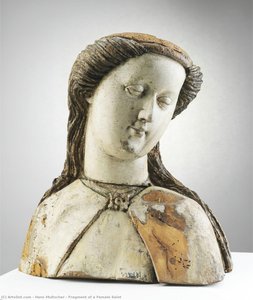 Fragment Of A Female Saint — Hans Multscher