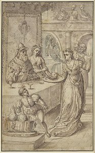 Herodiade Piercing The Language Of St. John The Baptist — Quentin Massys