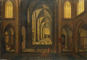 Interiorul Unei Biserici Gothice — Peeter The Younger Neeffs