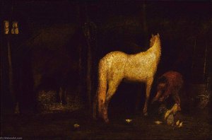 In The Stable — Albert Pinkham Ryder