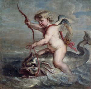 Cupid On A Dolphin — Erasmus Quellinus Ii