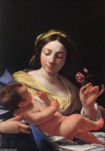 Vergine E Bambino Con Sant'anna — Simone Vouet