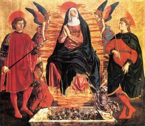 Our Lady Of The Assumption With Sts Miniato And Julian — Andrea Del Castagno