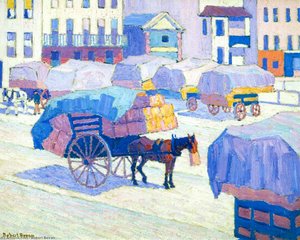 Hay Carts — Robert Polhill Bevan