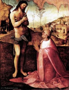The Wounded Christ Appears To Oliviero Carafa — Cesare Da Sesto