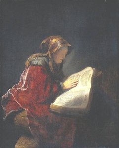 Profeettanna Anna (myös Rembrandin Äiti) — Rembrandt Van Rijn
