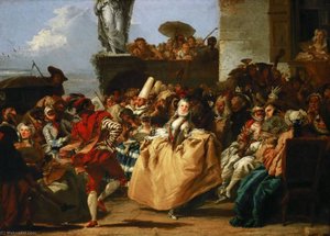 The Minuet (also Known As Carnival Scene) — Giandomenico Tiepolo