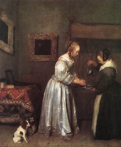 Mujer Lavándose Las Manos — Gerard Ter Borch