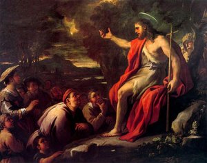 San Juan Bautista Predicando — Luca Giordano