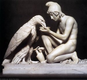 Ganymede Waters Zeus As An Eagle — Albert Bertel Thorvaldsen