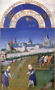 Les Très Riches Heures Du Duc De Berry: Juin (june) — Limbourg-brødrene