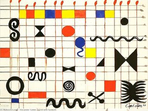 Grid With Symbols — Alexander Milne Calder