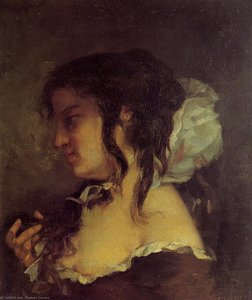Zrcadlení (také Známé Jako Meditace) — Gustav Courbet