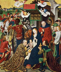 Dortmund Propsteikirche, Derick Baegert Altarbild, Rechte Tafel — Derick Baegert
