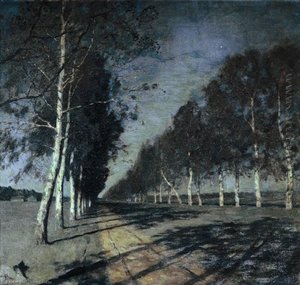 Moonlit Night. A Village. — Isaak Ilyich Levitan