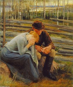 Suru, Öljyväritoteutus Runon — Albert Edelfelt