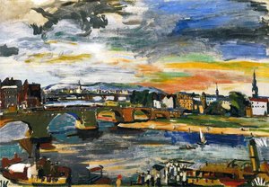 Augustus Bridge - Dresden — Oskar Kokoschka