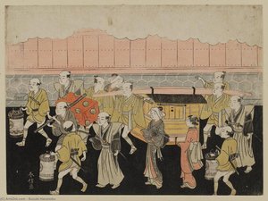 The Bride Riding In The Palanquin — Suzuki Harunobu