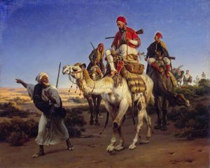 Arábák Utazása A Pusztában — Émile Jean-horace Vernet
