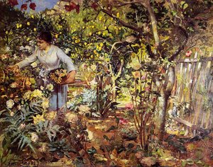 Corner Of The Garden In Monaco — Henri Edmond Cross