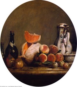The Cut Melon — Jean-baptiste-siméon Chardin
