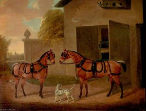 Carriages, Horses And Dogs — Clifton Tomson